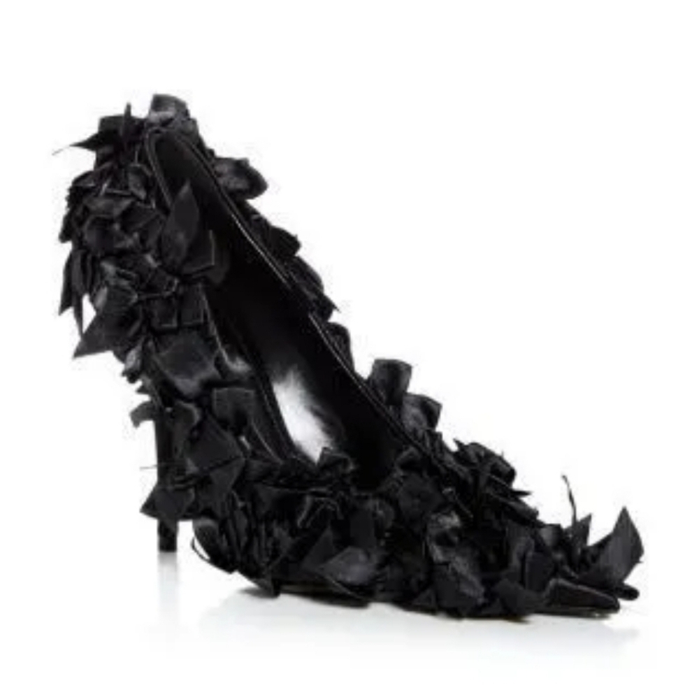 Balenciaga Marie Satin bow pumps